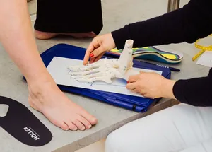 Einlagenfertigung mit Fußskelett