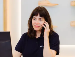 Ansprechperson am Telefon