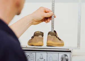 Messung für Schuhzurichtung